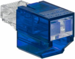 Secure RJ Port Blocker - Transparent Blue, Universal Fit for RJ-45 Ports