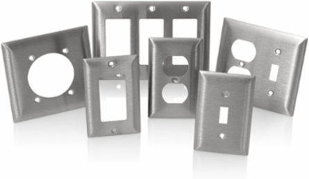 1-Gang Wallplate Standard Size 1.406 Inch Opening 302/304 Stainless Steel