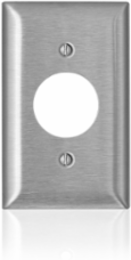 1-Gang Wallplate Standard Size 1.406 Inch Opening 302/304 Stainless Steel