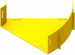 4 Inch x 12 Inch Horizontal Elbow, 45 Degree, Yellow, RoHS Compliant