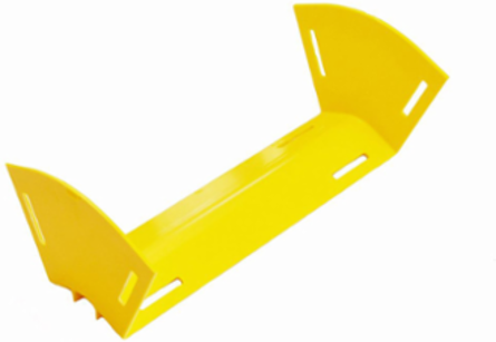 4x12 Inch Vertical Elbow 45 Degree Down, Yellow, RoHS Compliant