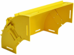 4x12 Inch Vertical Elbow 90 Degree Up, Yellow