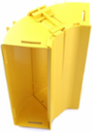 4x12 Inch Vertical Elbow, 90 Degree Up with Cover, RoHS Compliant