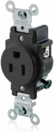 Tamper-Resistant Single Receptacle, 15 Amp, 125 Volt, NEMA 5-15R