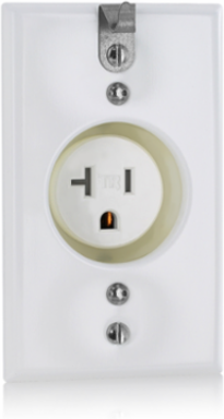 Tamper-Resistant Single Receptacle 20 Amp, 125 Volt, Nylon, NEMA 5-20R