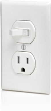 15 Amp Tamper-Resistant Combination Switch/Receptacle, 120V AC, Duplex Style