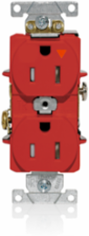 Tamper-Resistant Isolated Ground Duplex Receptacle 15 Amp 125 Volt