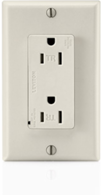 15 Amp Surge Protective Duplex Receptacle Outlet, 125 Volt, Commercial Grade, Tamper-Resistant