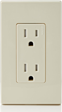 15 Amp Decora Tamper-Resistant Duplex Outlet 125 Volt, Light Almond