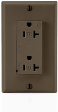 Decora Plus Duplex Receptacle Outlet, 20 Amp 125 Volt, Tamper-Resistant, NEMA 5-20R