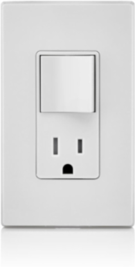 Decora 15 Amp Tamper-Resistant Switch & Outlet Combination Device, 120 Volt, 5-15R
