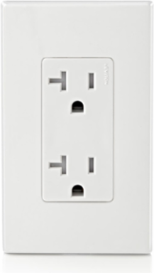 20 Amp Decora Tamper-Resistant Duplex Outlet, 125 Volt, NEMA 5-20R