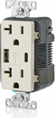 Decora USB Wall Outlet Charger with 5.1A Dual USB Ports and Tamper-Resistant Receptacle