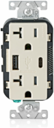 Decora USB Wall Outlet Charger with 5.1A Dual USB Ports and Tamper-Resistant Receptacle