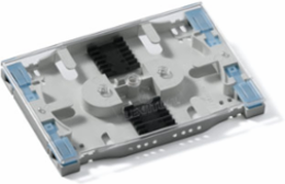 Injection Molded Mini Splice Tray for 12 Fiber Splicing, Accepts Heat Shrink Sleeves