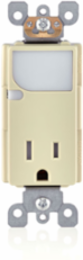 15 Amp Decora Tamper-Resistant Outlet with LED Guide Light, Ivory