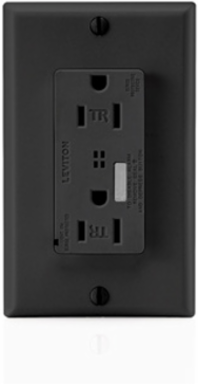 15 Amp 125 Volt Surge Protective Duplex Receptacle Outlet, Commercial Grade, Tamper-Resistant