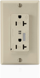 Decora Plus 20 Amp 125 Volt Surge Protective Duplex Receptacle - Commercial Grade, Tamper-Resistant