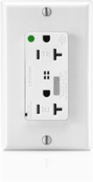 Decora Plus 20 Amp Surge Protective Duplex Receptacle Outlet, Heavy Duty Hospital Grade, NEMA 5-20R