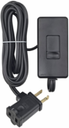 Tabletop Lamp Dimmer, 300W Incandescent, 150W LED, 6ft Cord, Black