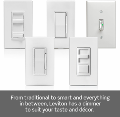 Tabletop Plug-In Lamp Dimmer, 150W LED/CFL, 300W Incandescent, 6ft Cord