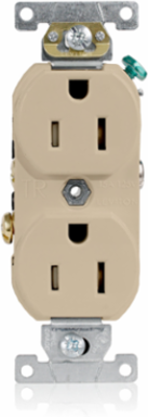 Tamper-Resistant Duplex Receptacle 15 Amp 125 Volt Commercial Grade