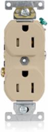 Tamper-Resistant Duplex Receptacle 15 Amp 125 Volt Commercial Grade