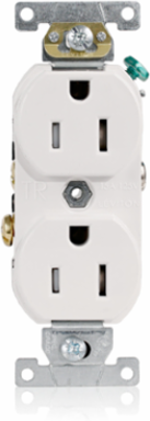 Duplex Receptacle 15 Amp 125 Volt Tamper-Resistant Commercial Grade