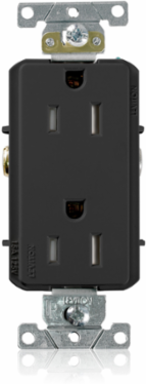 Decora Plus Tamper-Resistant Receptacle 15 Amp 125 Volt, Heavy-Duty, Self-Grounding