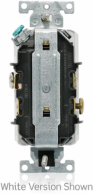Decora Plus Tamper-Resistant Receptacle 15 Amp 125 Volt, Heavy-Duty Industrial Grade