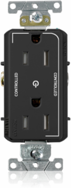 Decora Plus Controlled Tamper-Resistant Duplex Receptacle, 15 Amp, 125 Volt