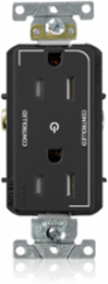 Decora Plus Controlled Tamper-Resistant Duplex Receptacle, 15 Amp, 125 Volt