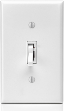 Toggle Slide Fan Speed Control Switch, 1.5A, 3-Speed, White