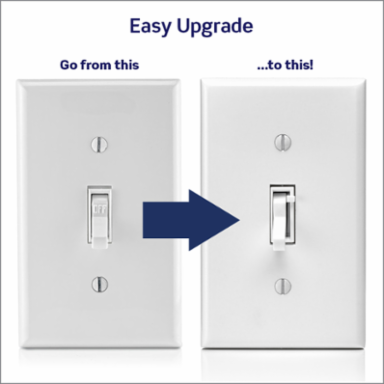 Toggle Slide Dimmer Switch, 300W LED & 600W Incandescent, White