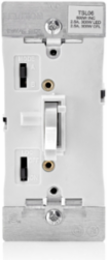 Toggle Slide Dimmer Switch, 300W LED & 600W Incandescent, White