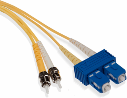 Economy Fiber Patch Cord 9/125 um Single-Mode OS2 SC-ST 2 Meter