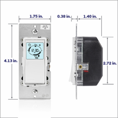 Indoor Decora 24-Hour Programmable Timer 120VAC 15A Resistive/Inductive
