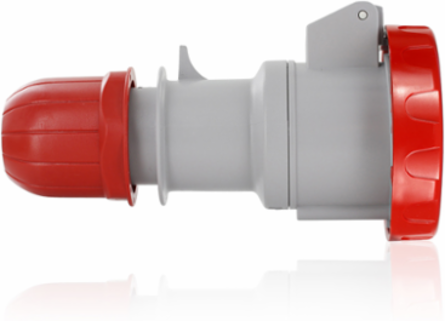 International Pin & Sleeve Connector, 32A, 380-415VAC, IP66/67, Red