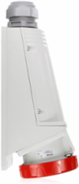 International Pin & Sleeve Outlet, 63 Amp, 440-460 Volt, IP66/IP67, Red