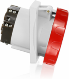 Industrial Grade International Pin & Sleeve Receptacle, 63 Amp, 346-415 Volt, IP66/67