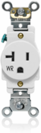 Weather-Resistant Single Receptacle 20 Amp 125 Volt NEMA 5-20R