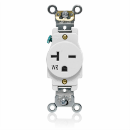 Weather-Resistant Single Receptacle 20 Amp 250 Volt NEMA 6-20R