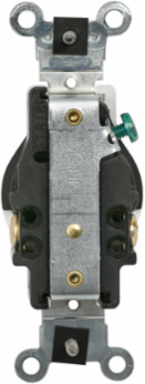 Weather-Resistant Tamper-Resistant Single Receptacle 15 Amp 250 Volt