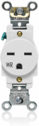 Weather-Resistant Single Receptacle 15 Amp 250 Volt NEMA 6-15R