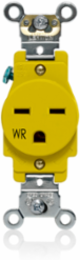 Weather-Resistant Single Receptacle 15 Amp 250 Volt NEMA 6-15R