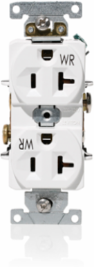 Heavy-Duty Duplex Receptacle Outlet 20 Amp 125 Volt NEMA 5-20R Weather-Resistant