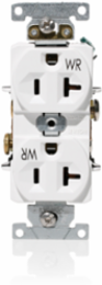 Heavy-Duty Duplex Receptacle Outlet 20 Amp 125 Volt NEMA 5-20R Weather-Resistant