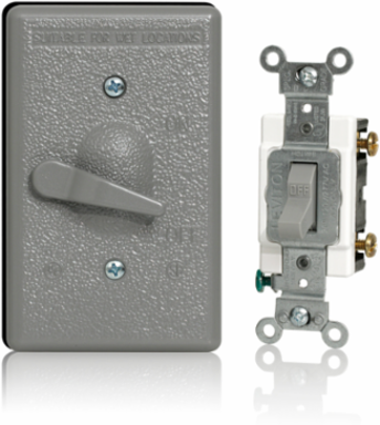 Weatherproof Cover 1-Gang with Metallic Enclosure and 20 A Switch