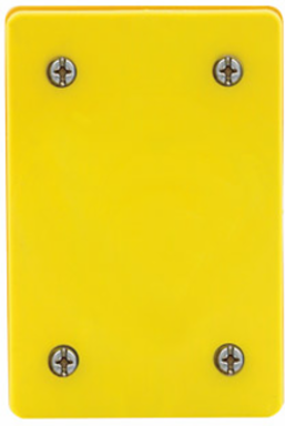Wetguard Watertight Receptacle Blank Plate with NEMA 4X Rating, Yellow