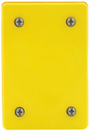 Wetguard Watertight Receptacle Blank Plate with NEMA 4X Rating, Yellow
